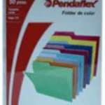 Folder Pendaflex Carta 1/2 Ceja Amar. C/50