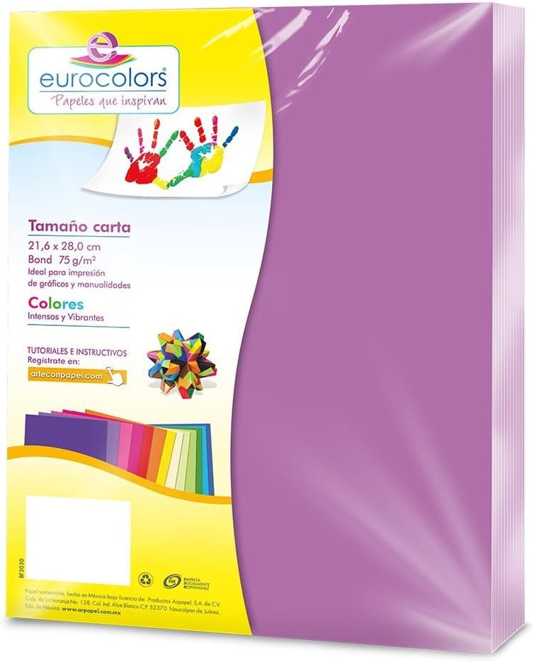 Papel Eurocolors Violeta C/100 EC0084