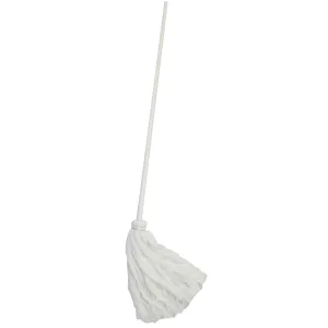 Trapeador Blanco Grande de Algodon M.Natural/Blanco