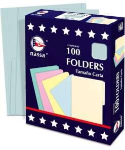 Folder Nasa Carta C/100 Azul PA1001