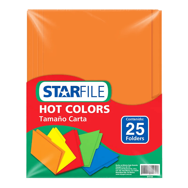 Folder HOT Colors CTA C/25 Naranja PH0032