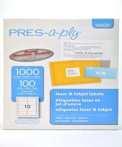 Etiqueta Laser Presaply 30603 10/1000 5.1 X 10.2 CM 2 X 4\" =5163