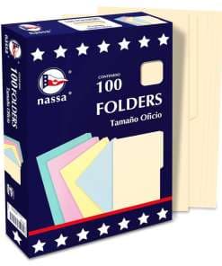 Folder Nasa Oficio C/100 Crema PC1002