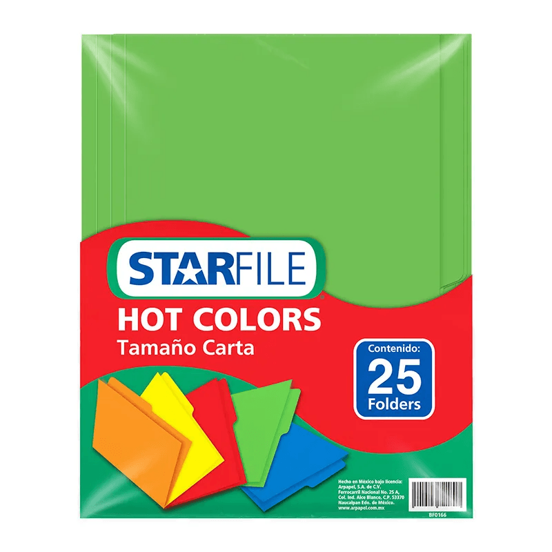 Folder HOT Colors CTA C/25 Verde PH0034