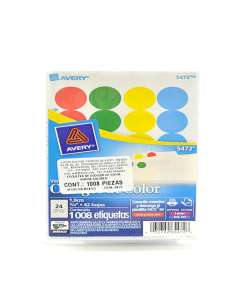 Etiqueta Avery 5472 3/4 Stdo Mlts 3/4 Redonda