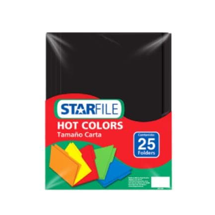 Folder HOT Colors CTA C/25 Negro PH0051