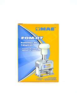 Foliador MAE Metalico 7 Digitos FOM07