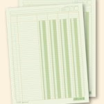 Block Euroform Tabular 4 COL.C/Concepto ER0120