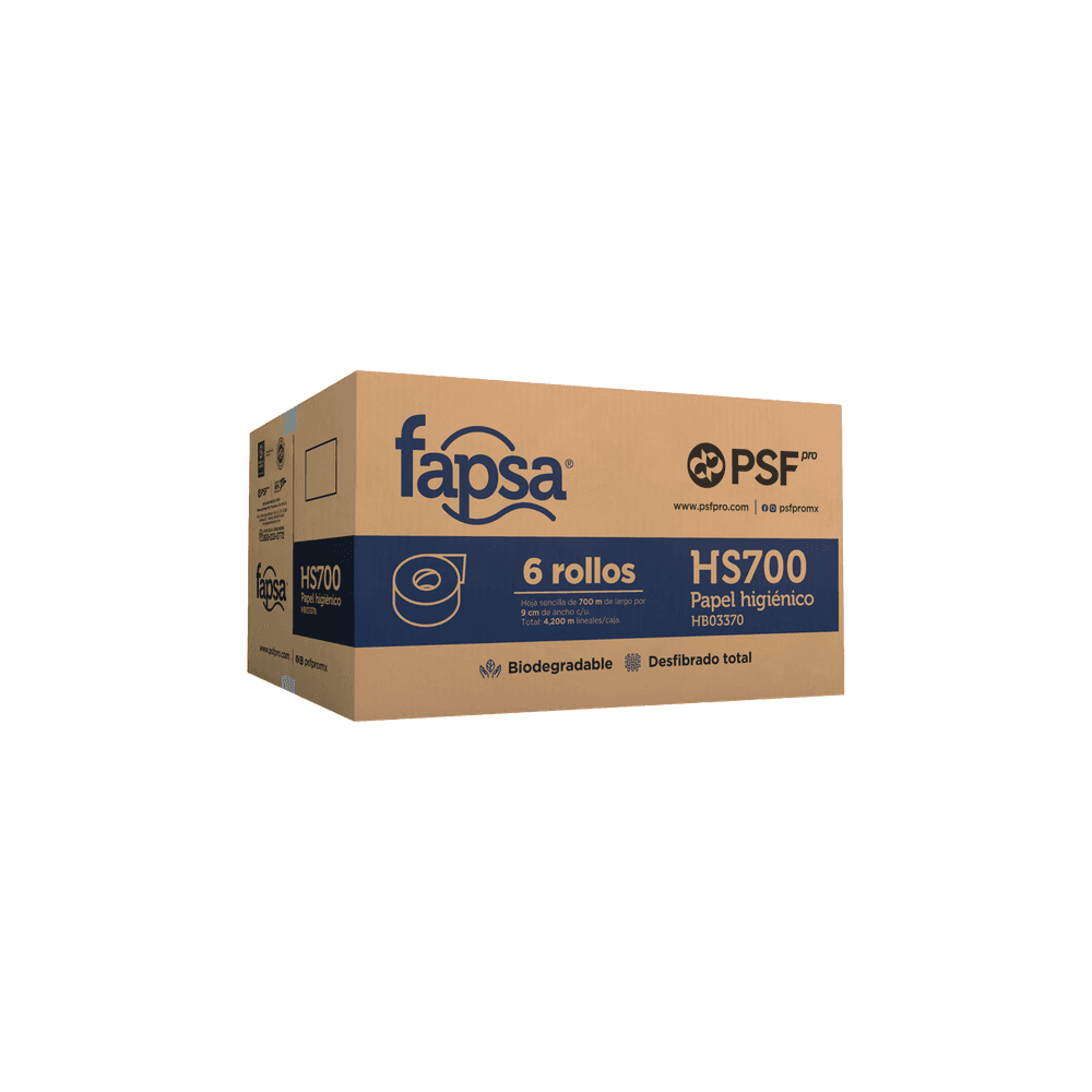 Papel Higienico Jumbo Fapsa C/6 700 Metros H.S.
