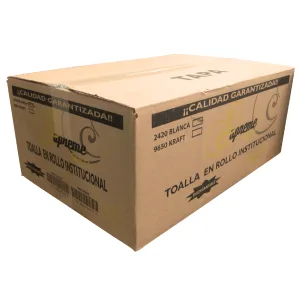 Toalla 2420 Rollo Blanca Supreme Gold C/6