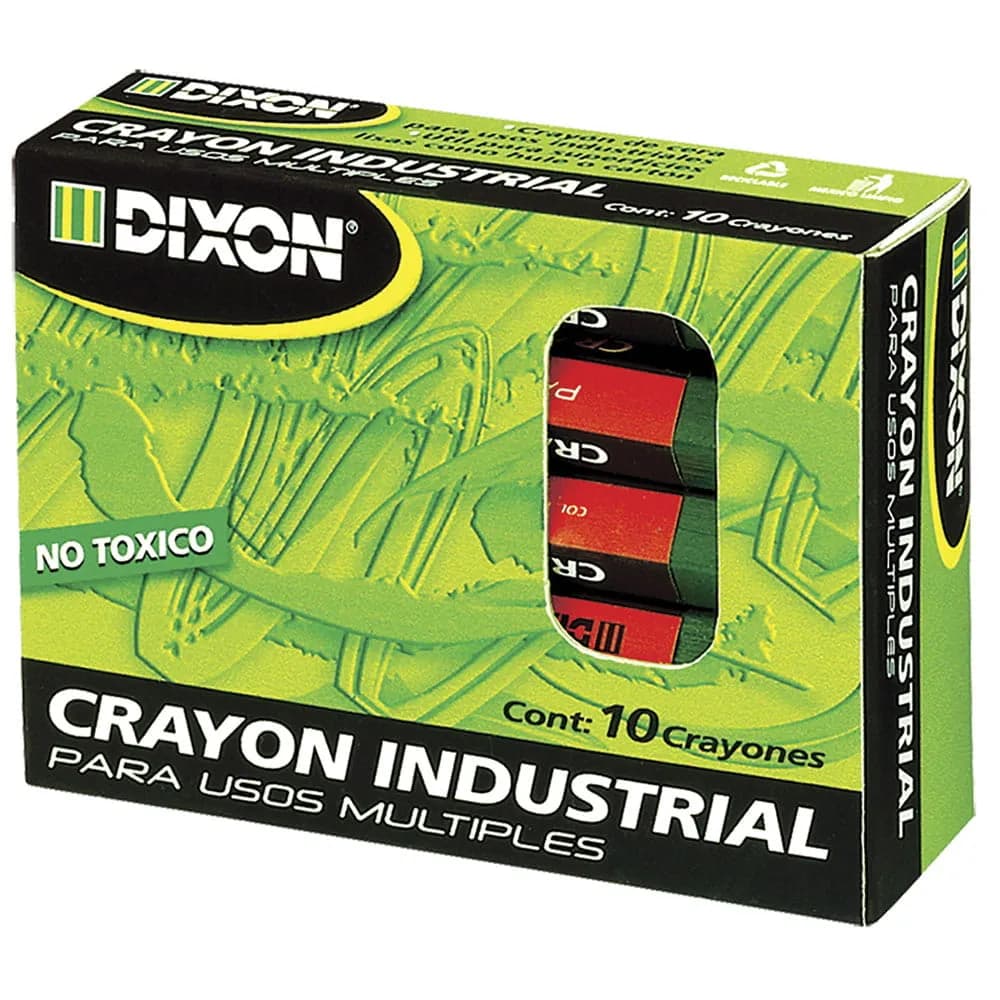 Crayon Dixon Industrial Negro con 10