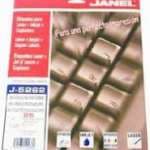 Etiqueta LAS/INK Janel J5262 25H/350 3.4 X 10.2 CM 1 1/3 X 4\"