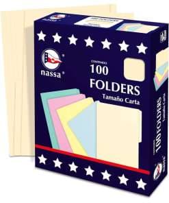 Folder Nasa Carta C/100 Crema PC1001