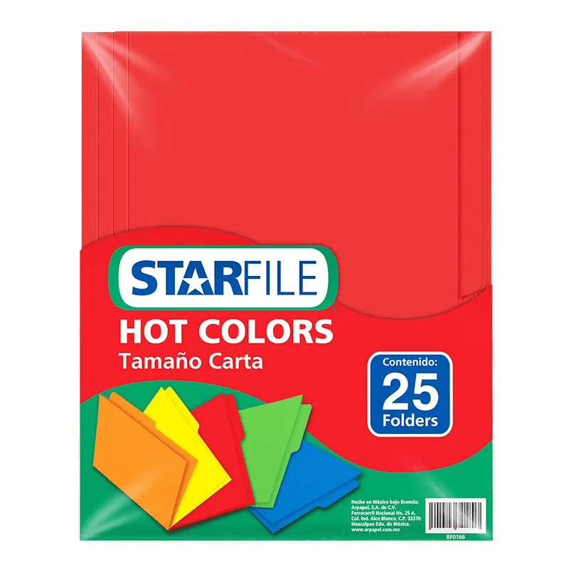 Folder HOT Colors CTA C/25 Rojo PH0033