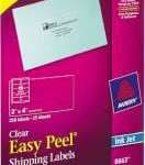 Etiqueta Inkjet Transpare Avery 8663 10/250 5.1 X 10.2 CM 2 X 4\"