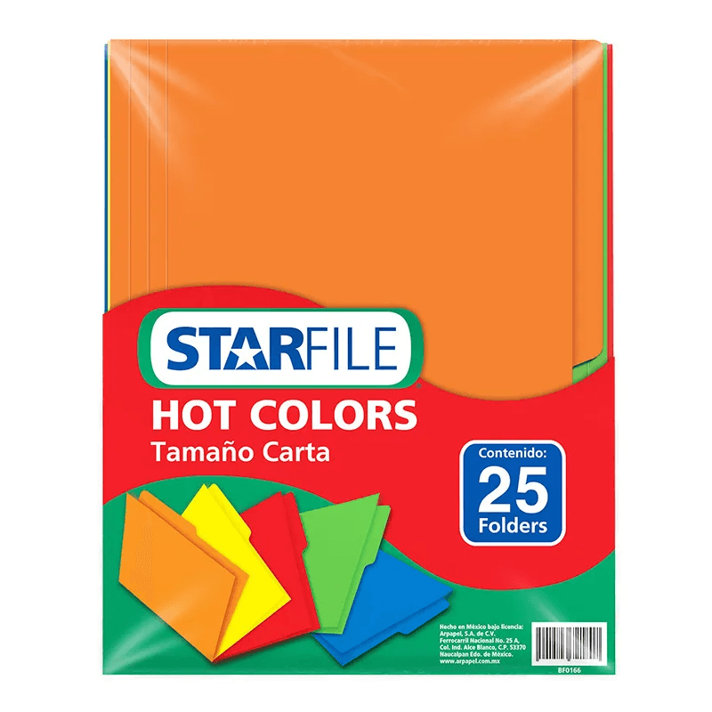 Folder HOT Colors CTA C/25 Arcoiris PH0040