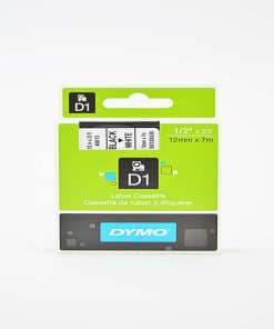 Cinta para Rotular Dymo 45013 NGO/BCO12MM