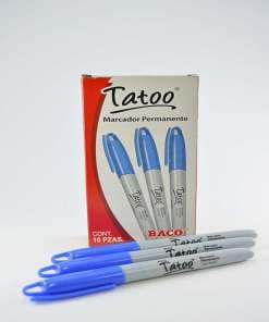 Marcador Baco Tatoo P.Fino Azul 61133