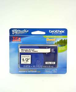 Cinta Brother TZE-231 NGO/BCO 12MM