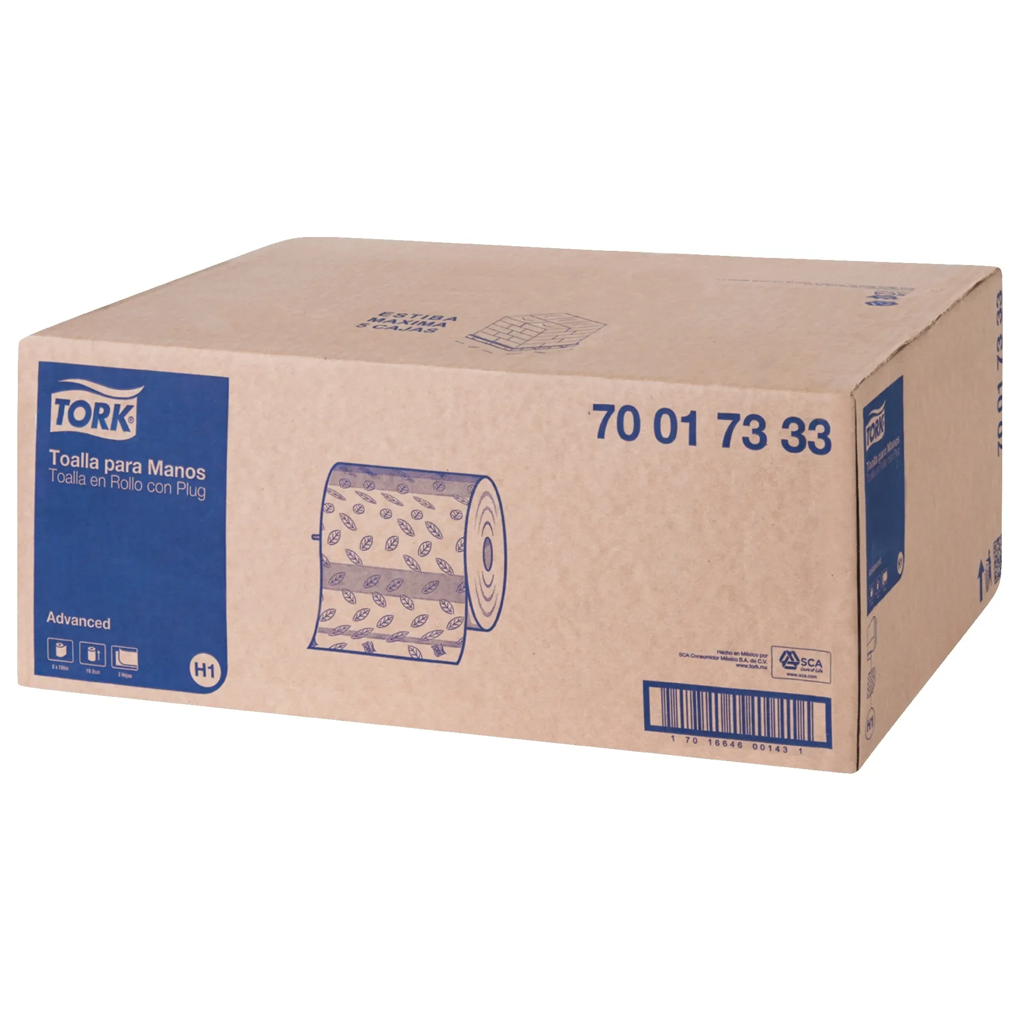 Toalla Rollo Advance H/Doble C/6 180 MTS