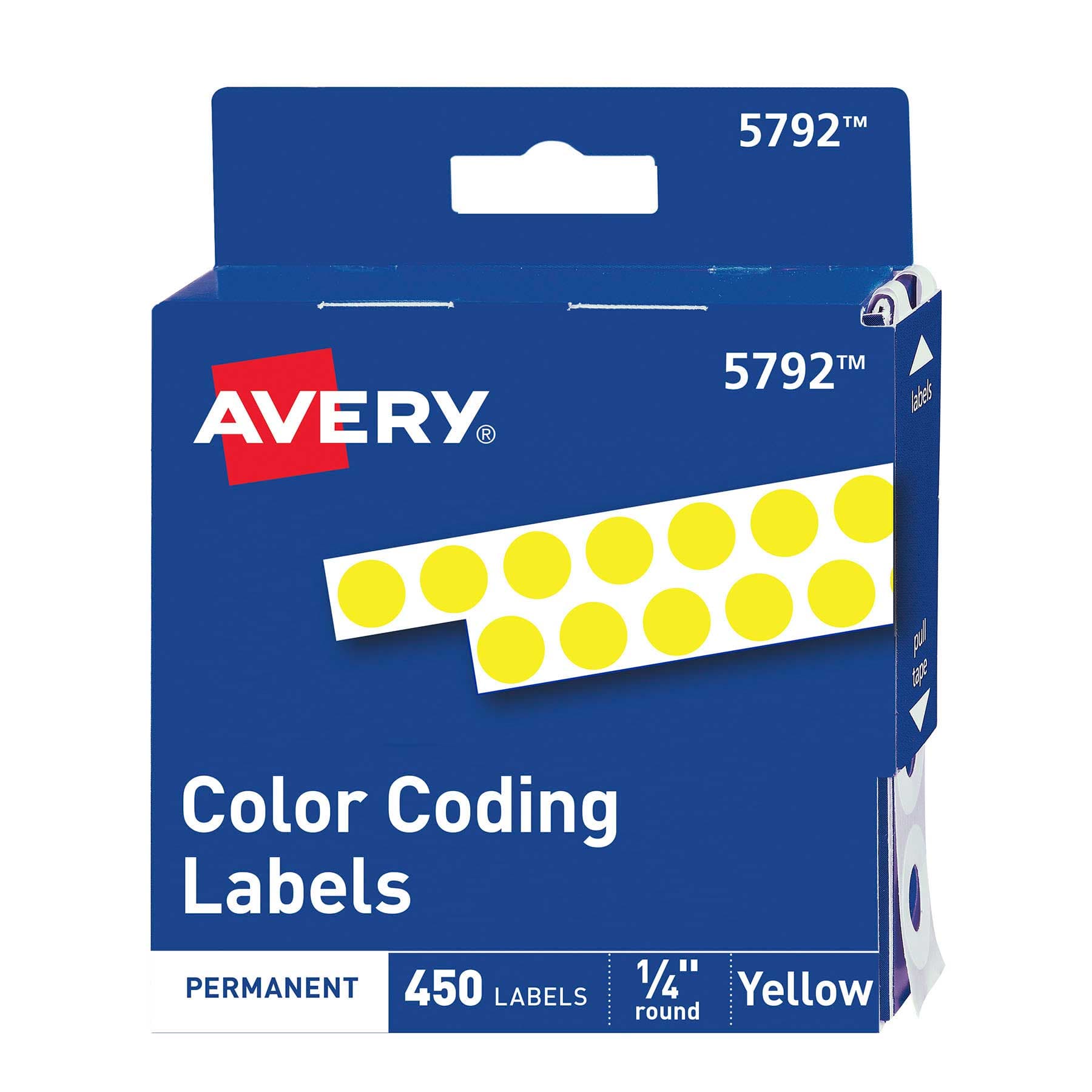 Etiqueta Avery 5732 1/4 Amarillo