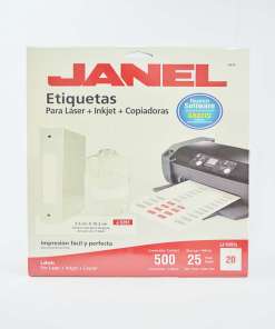 Etiqueta LAS/INK Janel J5261 25H/500 2.5 X 10.2 CM 1 X 4\"