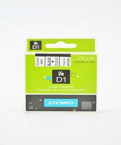 Cinta para Rotular Dymo 45010 NGO/Transp 12MM