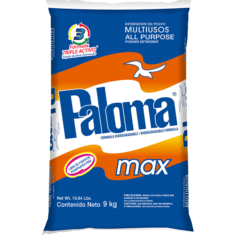 Detergente 9 KGS Paloma