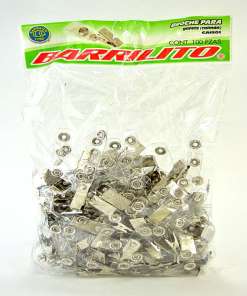 Broche P/Gafete Barrilito Metalico C/100 CAI501