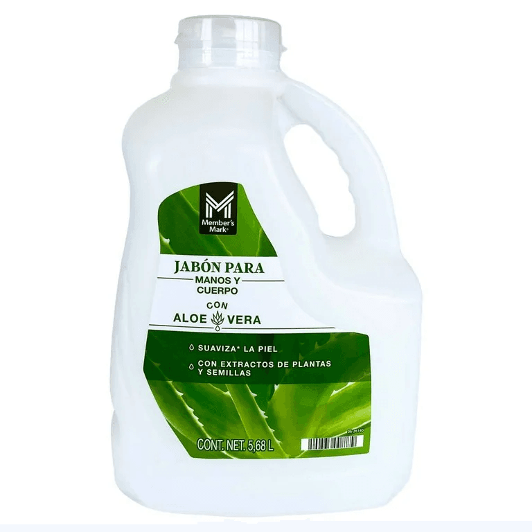 Jabon para Manos Members Mark Aloe Vera 5.68L
