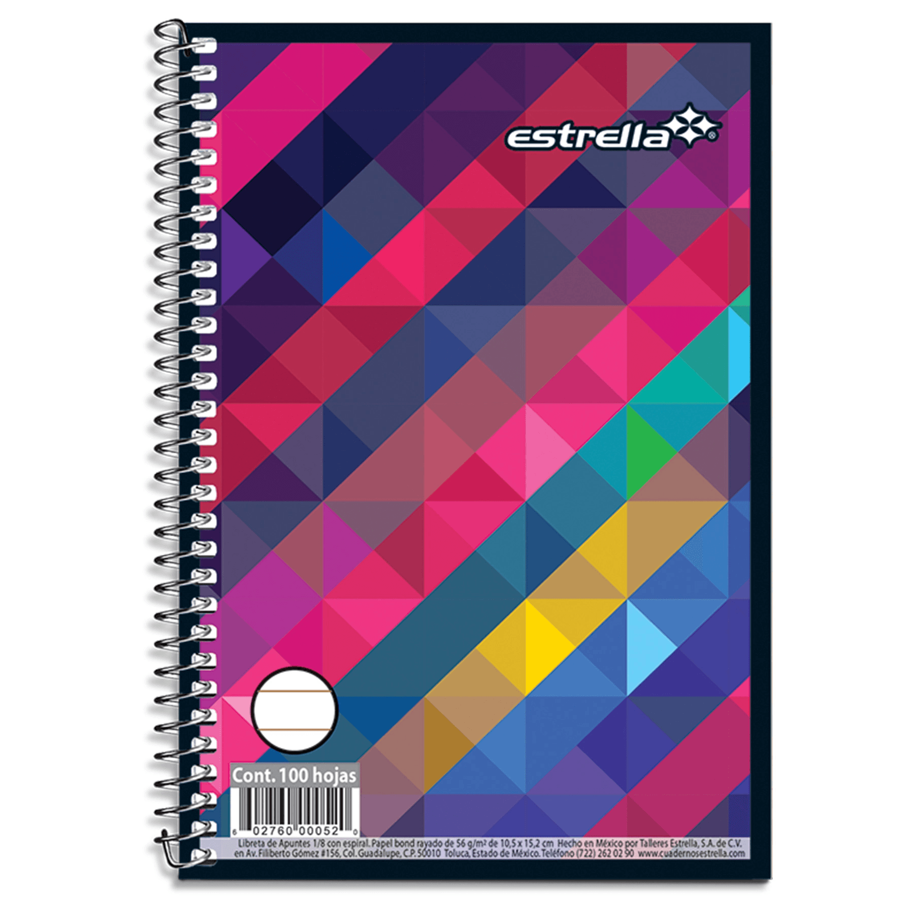 LIBRETA DE APUNTES C/ESP 1/8 No 4 100H ESTRELLA 0052