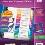 Separador Avery Mensual 11127 Multicolor
