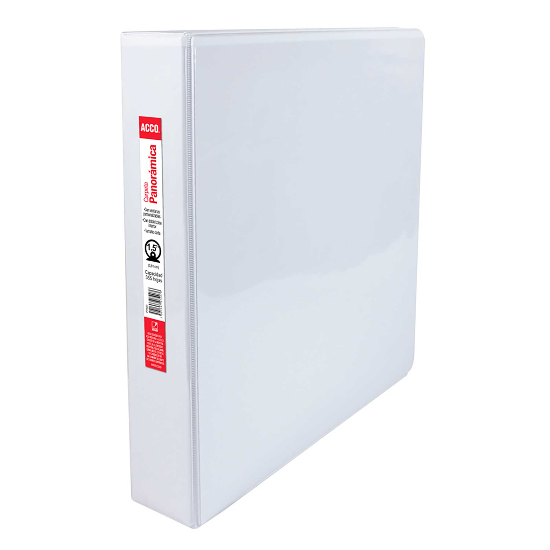 Carpeta STD. Acco P7207 Panoramica 03 1.5" Blanca