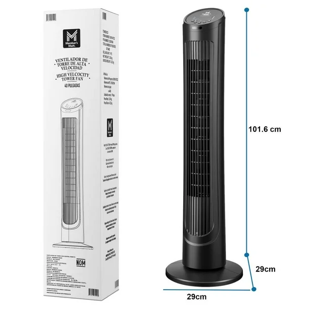 Ventilador de Torre Member's Mark de Alta Velocidad 40 Pulgadas