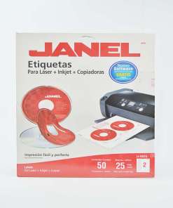 Etiqueta LAS/INK CD Janel J-5931 25H/50 P/CD/DVD