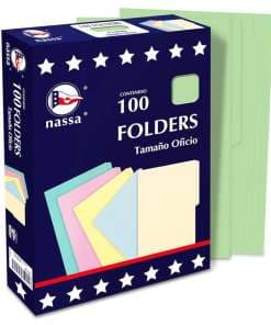 Folder Nasa Oficio C/100 Verde PV1002
