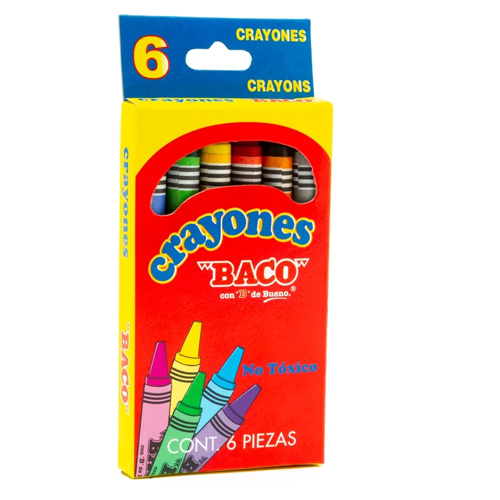 Crayon Baco Cera Estándar C/6