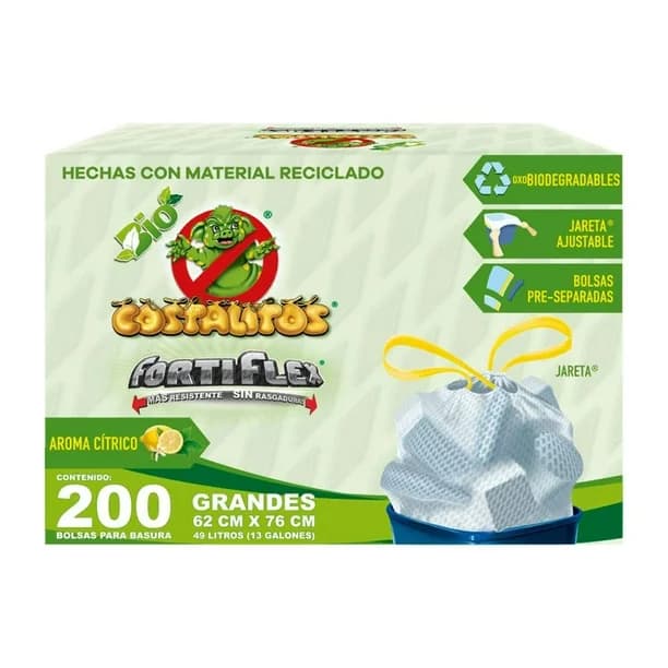 Bolsa de Basura Blanca 49L C/200