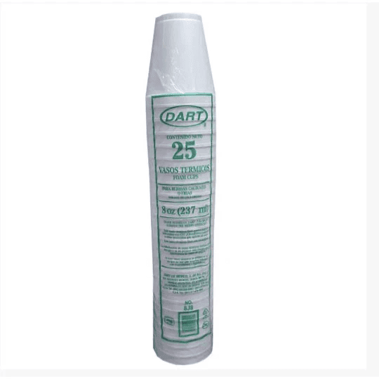 VASO TERMICO DART 8oz C/25