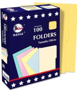 Folder Nasa Oficio C/100 Amarillo PC1006