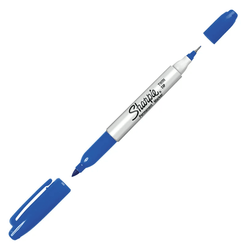 Marcador Perm.P/Fino Sharpie 1805637 Azul Twin TIP C/12