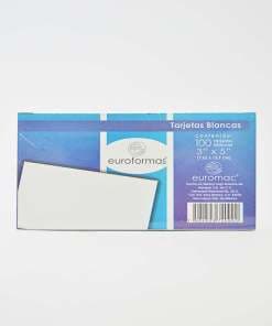 Tarjetas Euroform Index 3X5 Blanco C/100 TI0001