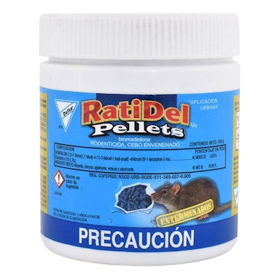 VENENO PARA RATAS PELLETS 100GR RATIDEL