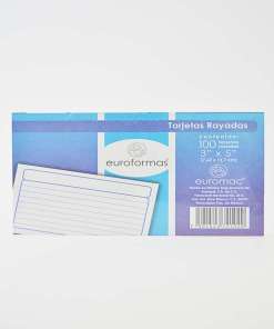 Tarjetas Index 3X5 Raya C/100 Ti0004