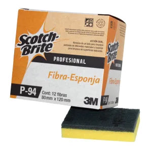 FIBRA P-94 SCOTCH BRITE CON ESPONJA CAJA C/12 PZAS