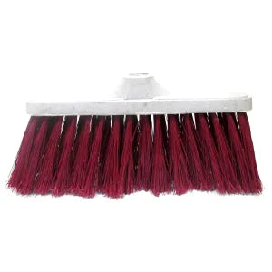 ESCOBA ABANICO ROJA DE PLASTICO (no incluye mango)