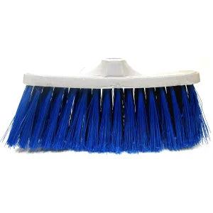 ESCOBA ABANICO AZUL DE PLASTICO (no incluye mango)